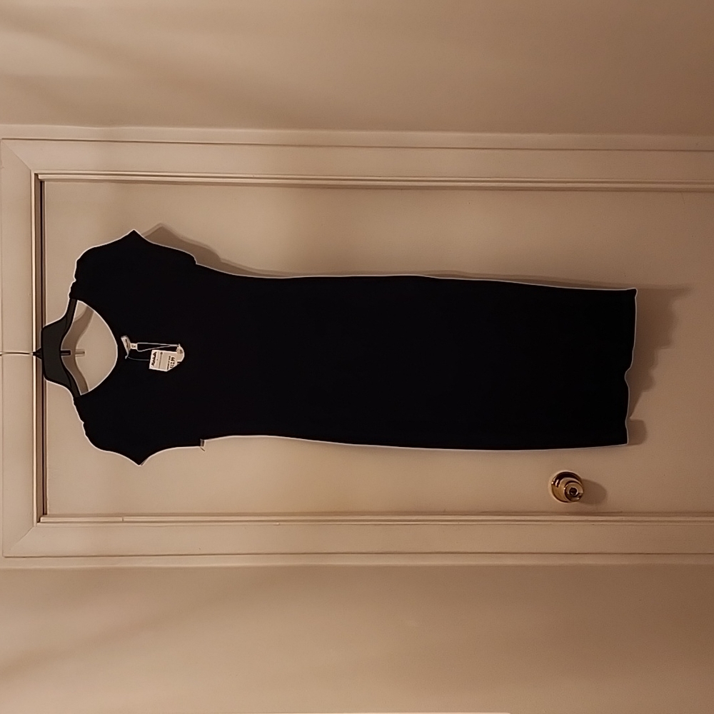 Black bodycon midi dress size xl